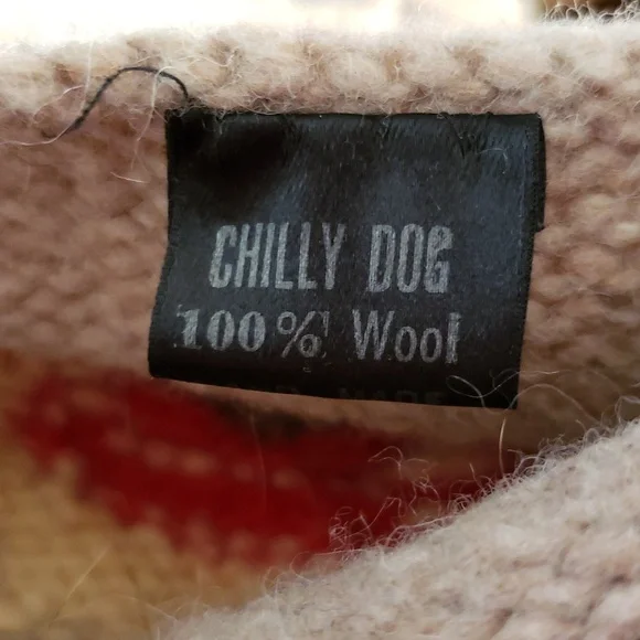 Sock Monkey pet sweater 100% wool - Picture 5 of 6